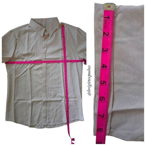 MEN Summer Fashion Short Sleeve Shirt - Picture 8 of 8